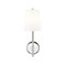 Z-Lite Winward 1 Light Wall Sconce, Polished Nickel & White 816-1S-PN - alternate 5